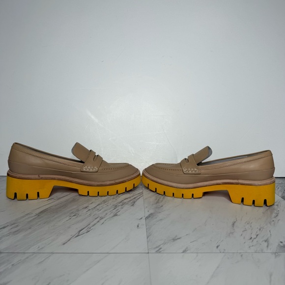 Oncept Seoul Oak Citrus Orange Lug Sole Loafer 8 1/2 - Picture 5 of 14